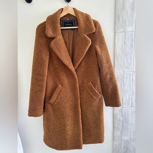 Brown Teddy Coat - Lucky Brand Size XS